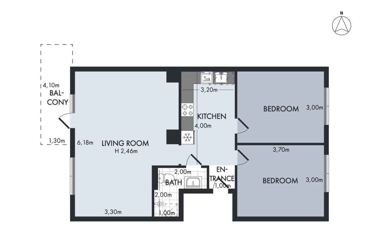 Sanders Charm - Amazing Two-Bedroom Apartment With Shared Garden København Eksteriør bilde